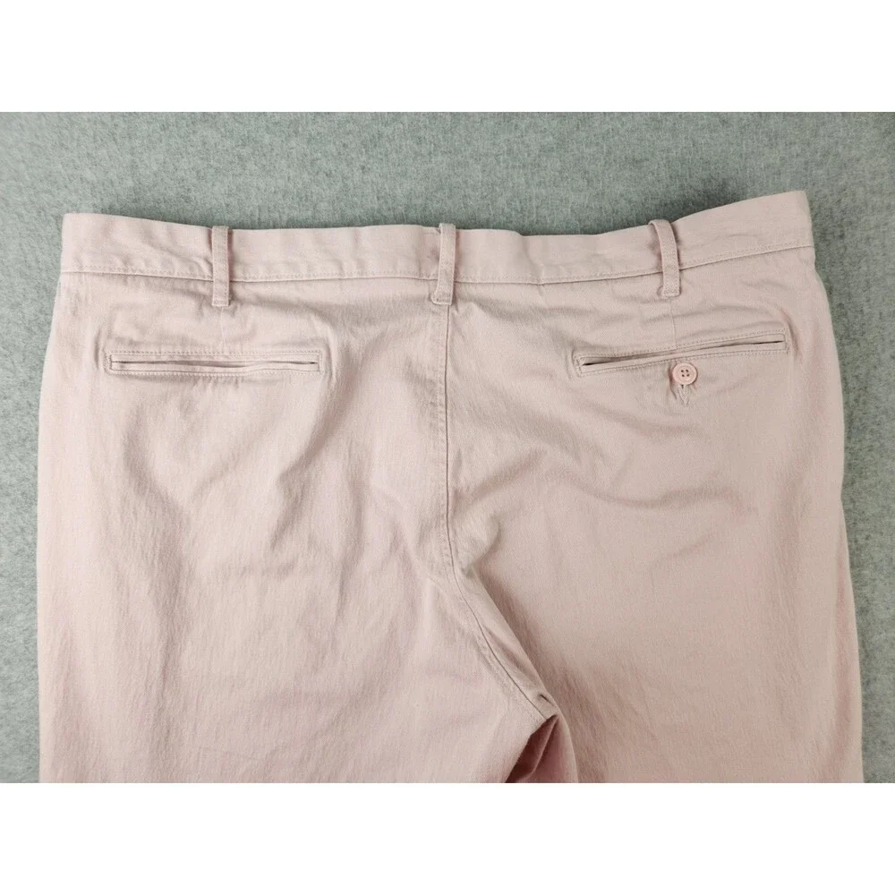 J.Crew 770‎ Chino Pants 38x32 30 31 Mens Pink Straight Leg Stretch Twill Casual